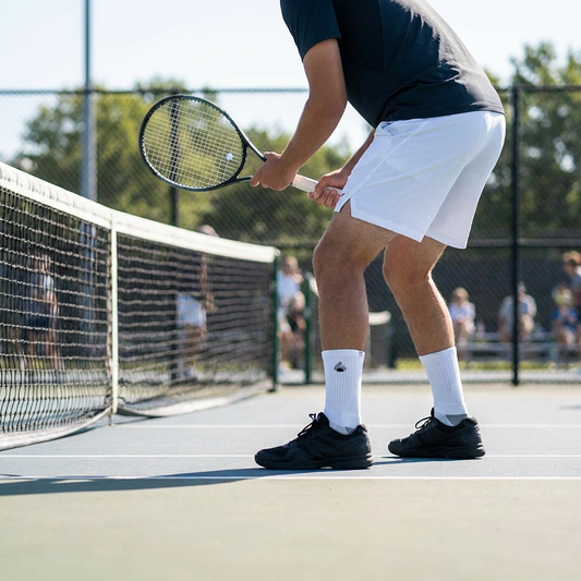 Chaussettes de Tennis Crew Blanc/Gris