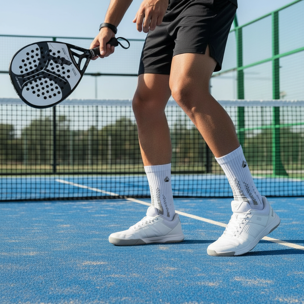 Padel Socks Crew White/Grey