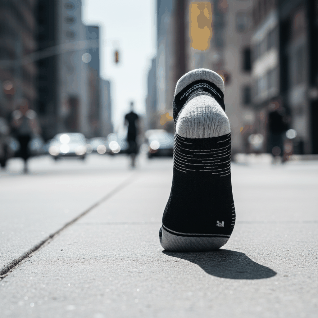 Running Socken Low Cut Schwarz/Grau