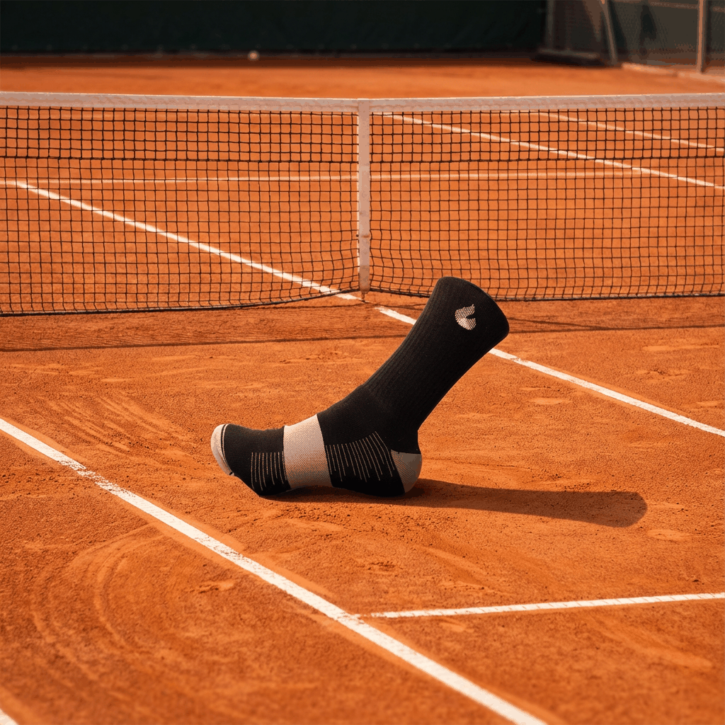 Chaussettes de Tennis Crew Lite Noir/Gris