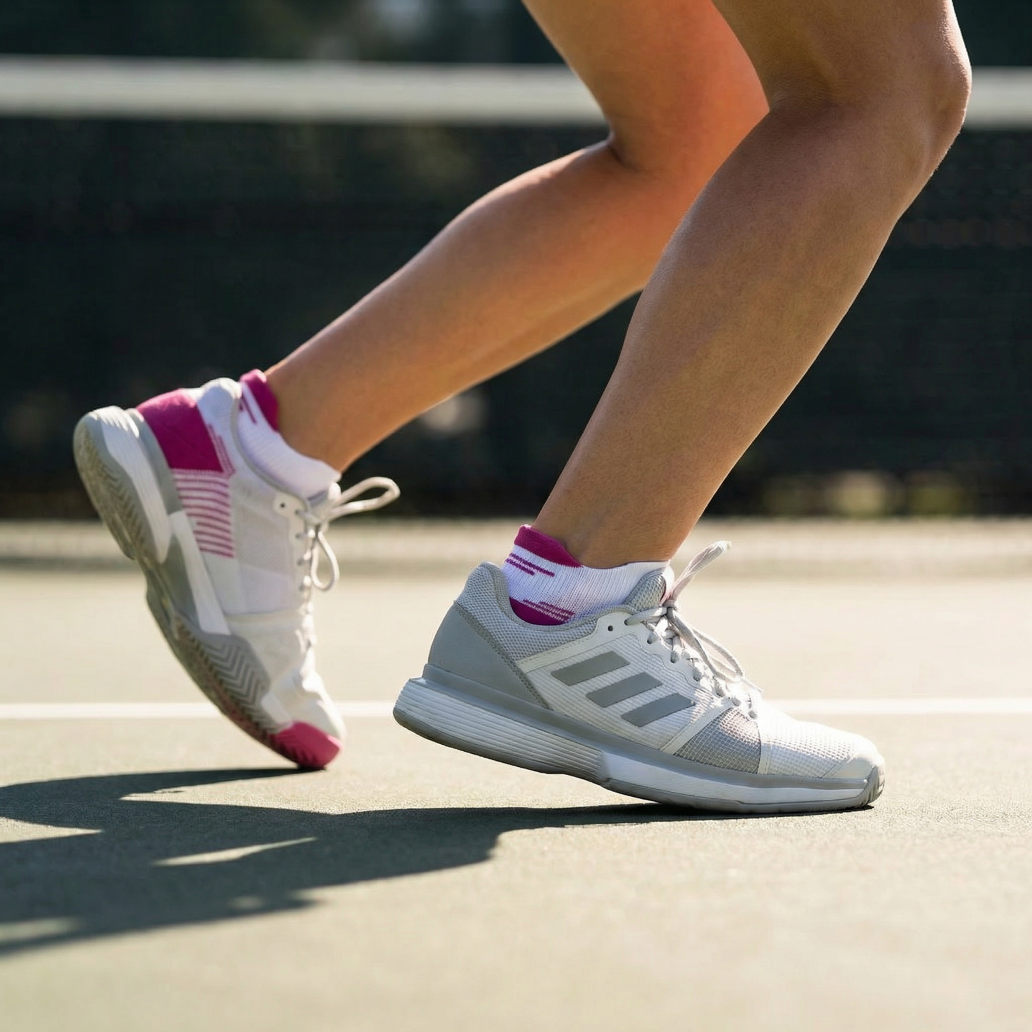 Tennis Socks Low Cut Lite White/Pink